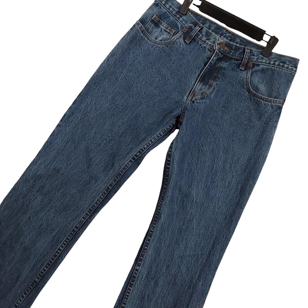 Dearborn Denim & Apparel Boot Cut Jeans Mens 34x29 Blue Stone Wash Denim Pants